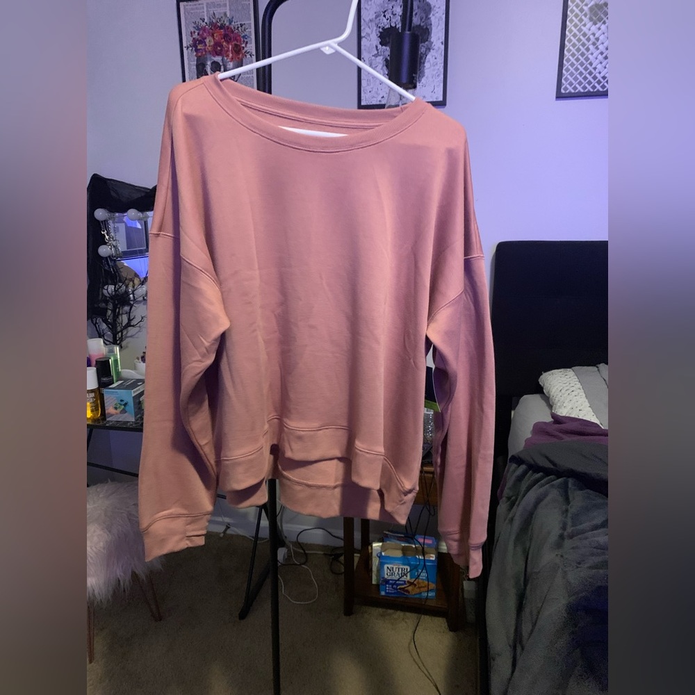 Tek Gear - pink crew neck - size 1x